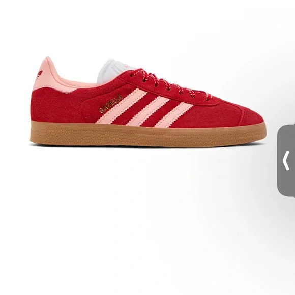 Adidas Gazelle Red and Pink Sneakers - Picture 2 of 7